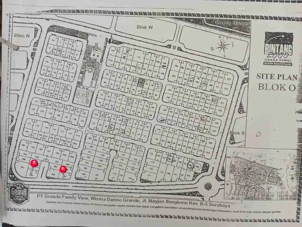 Jual Tanah Kavling Siap Bangun Graha Family Blok O Surabaya Barat Dekat Nasional Hospital(Nashos),Pakuwon Mall,Loop