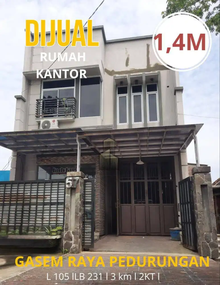 Gudang plus Rumah Kantor di Pedurungan Kota Semarang (Gasem raya)