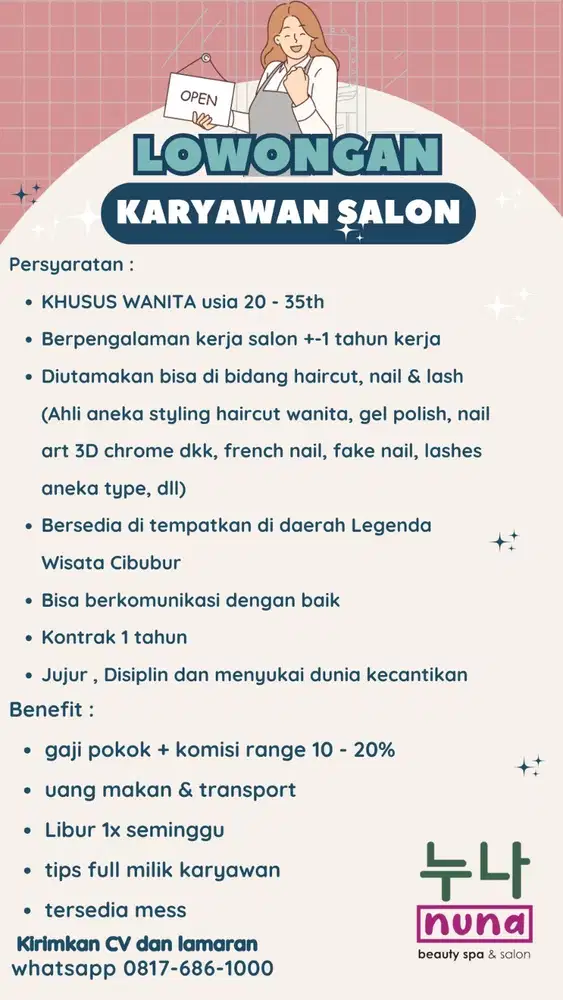 Lowongan Karyawan Salon