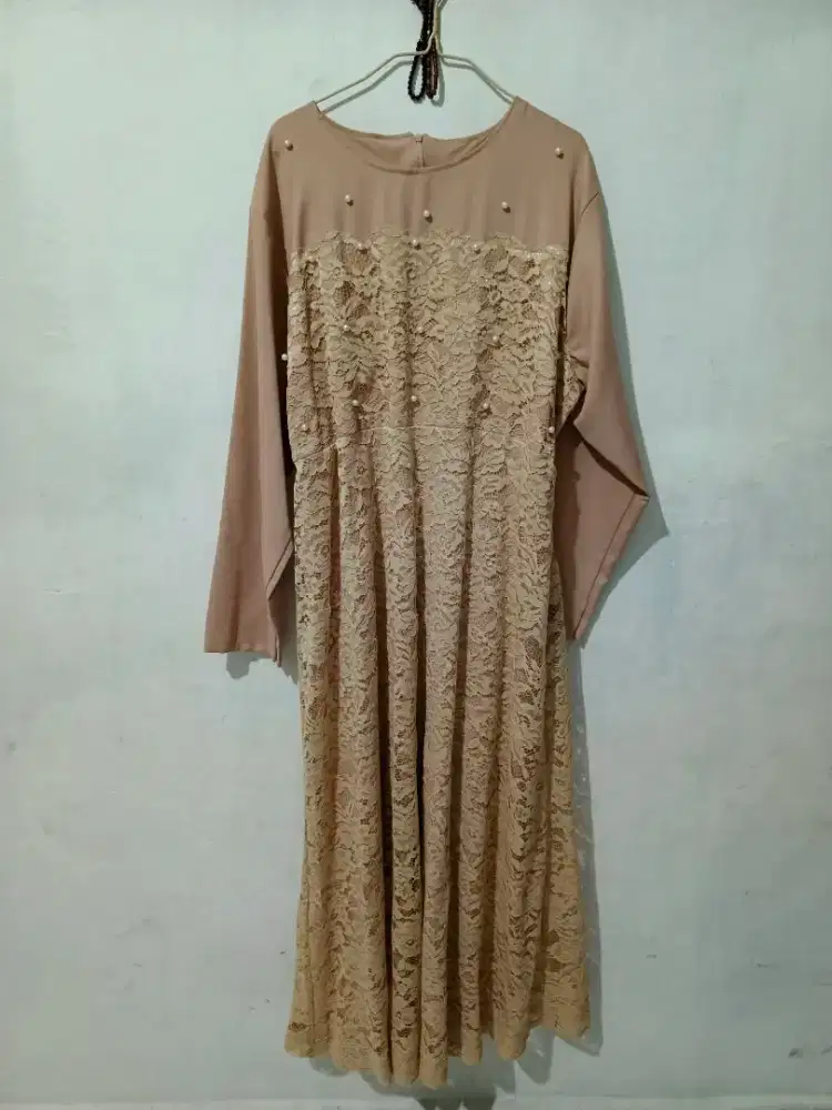 Gamis renda jumbo