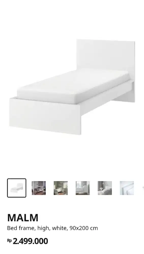 2 pcs kasur dan divan single ikea Malm.