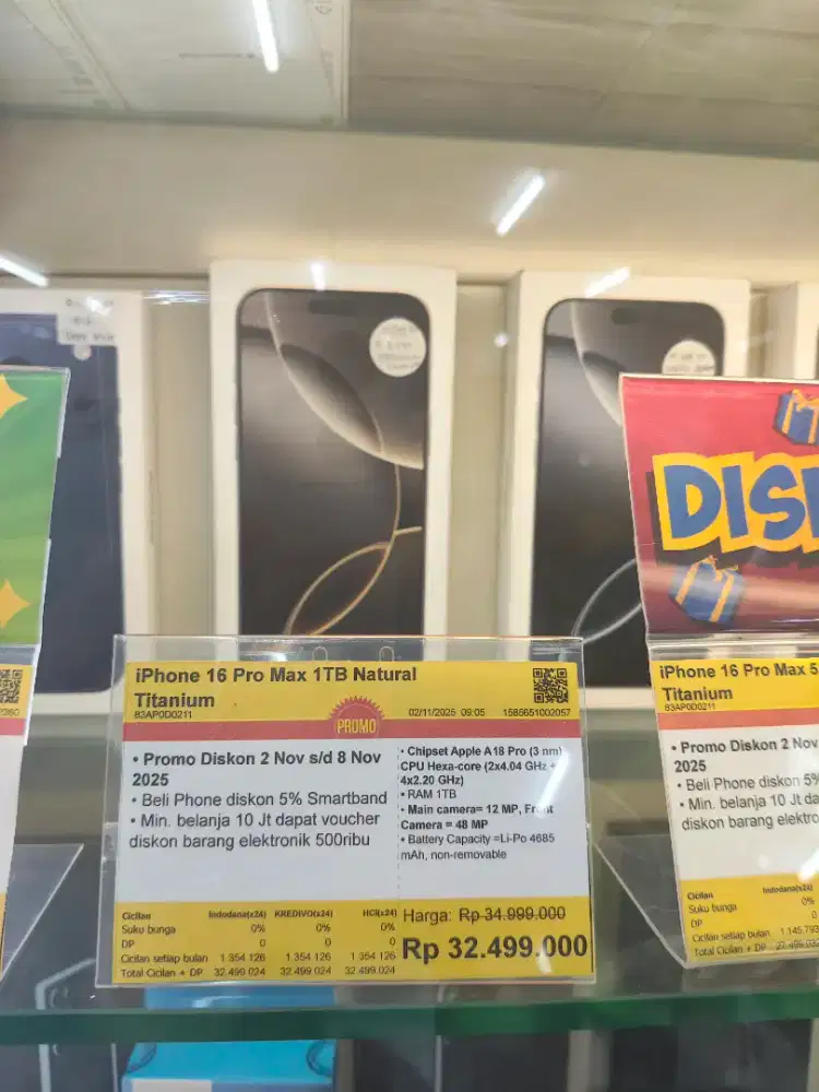 Bisa Kredit iPhone 16 Pro Max 1tb Natural titanium proses cepat