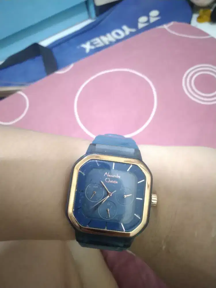 Alexandre Christie Wanita AC 2811 Rosegold Blue Original