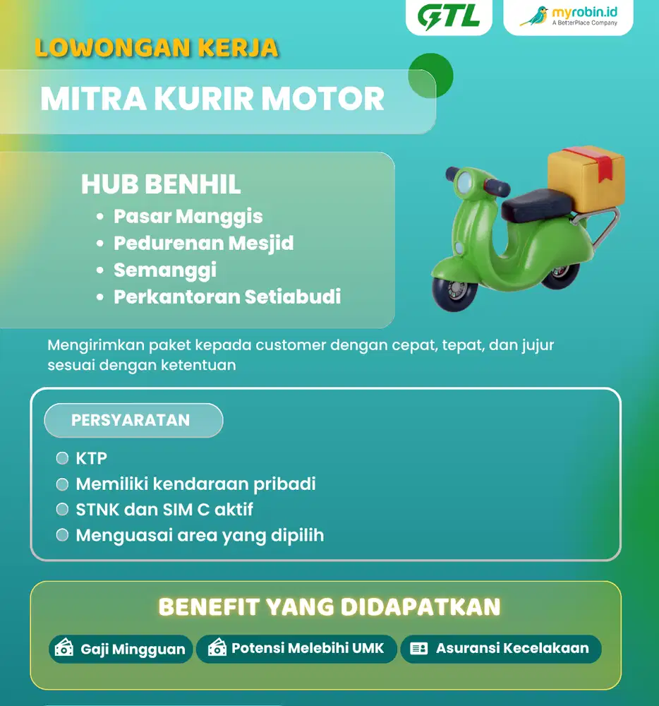Kurir Motor (GoTo Logistik)