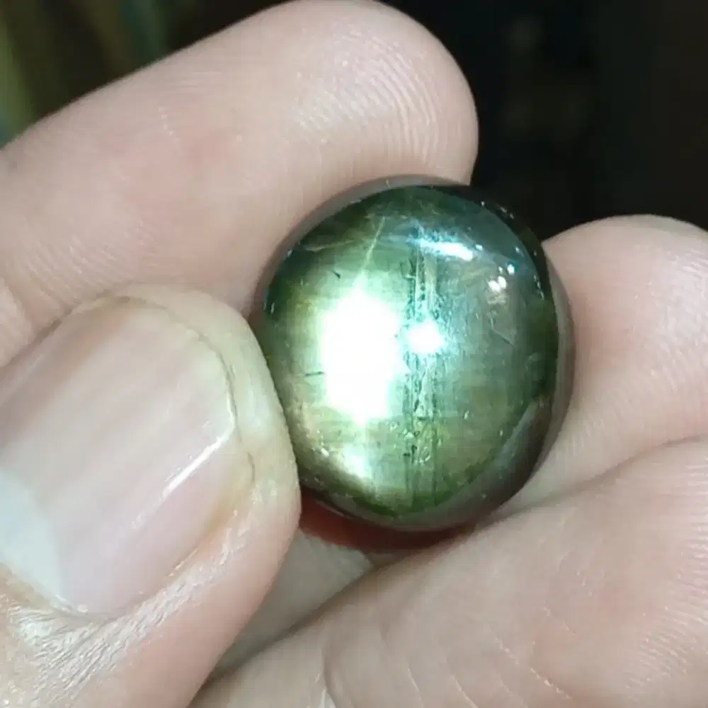 Antik !! black sapphire Star 34.5 ct motif Kendit