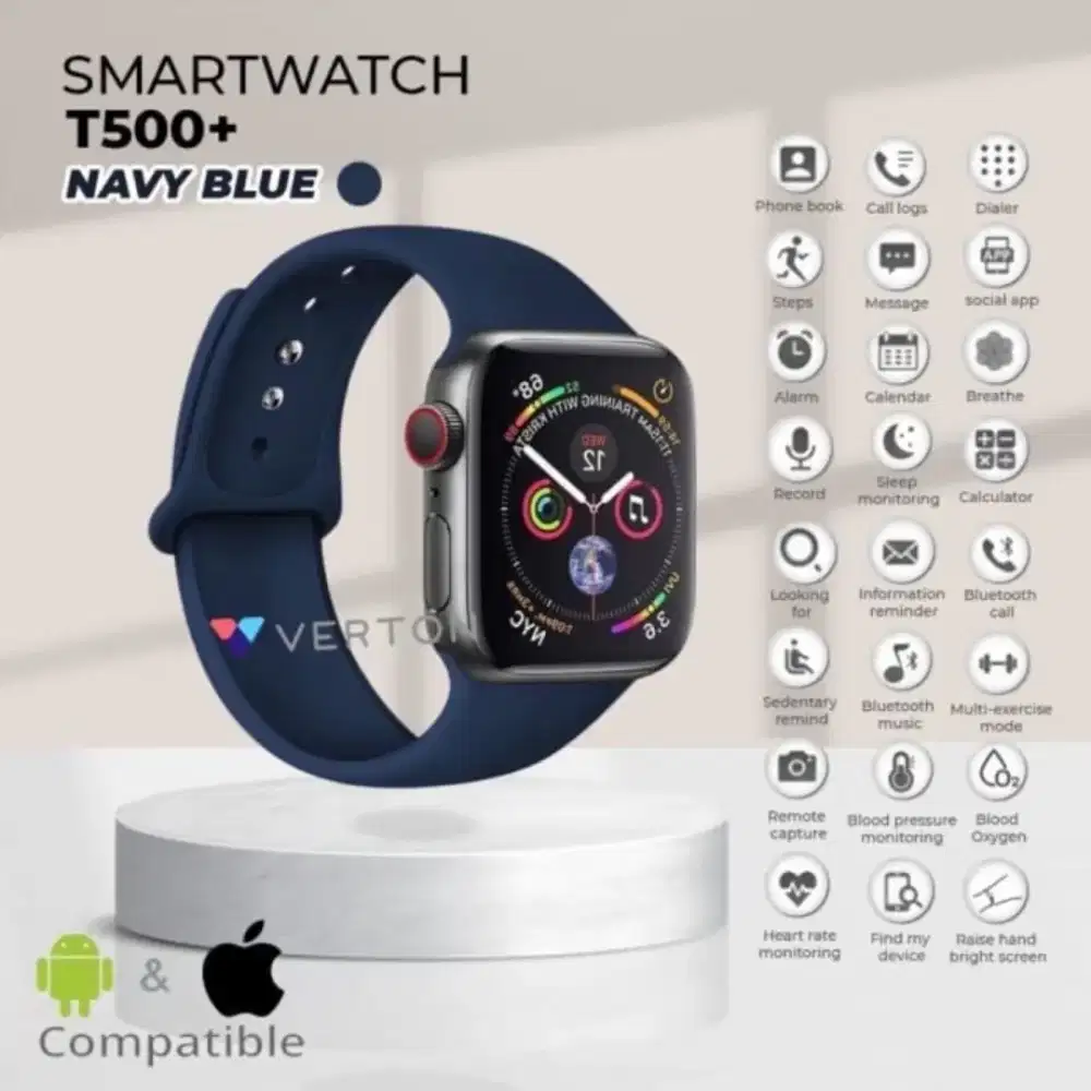 Jam Tangan  SmartwatchT500+ plus hiwatch  Unisex