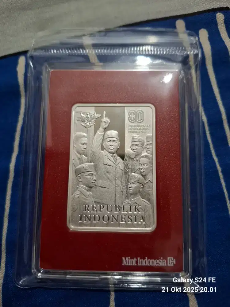 Silver perak lm (edisi hut RI 80) 1oz 999