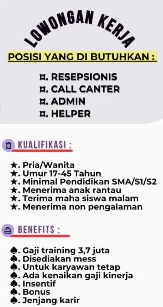 Lowongan kerja semarang gratis