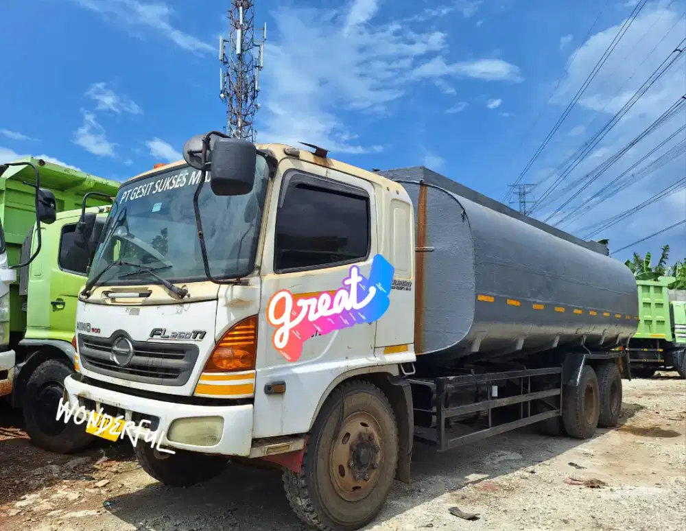 Hino Lohan FL 260 JT Tronton 6×2 Tangki 24000 ltr Turbo Bio Solar Fuso