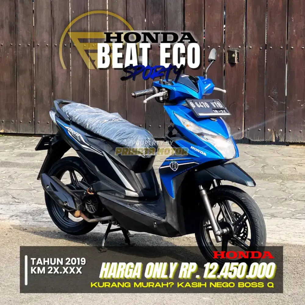 DP 2,7 Jutaan HONDA BEAT ECO SPORTY 2019