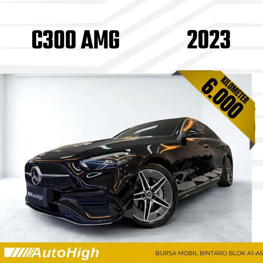 DP10% [Km6.000] C300 AMG 2023 Black Reg 2024 #AUTOHIGH