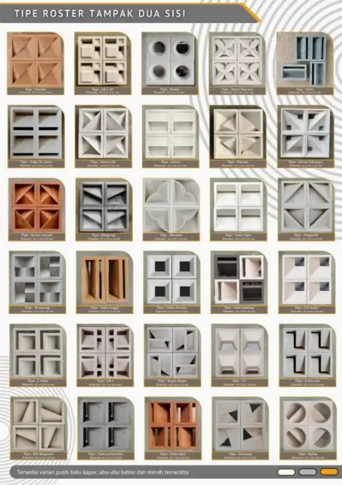 Roster beton minimalis