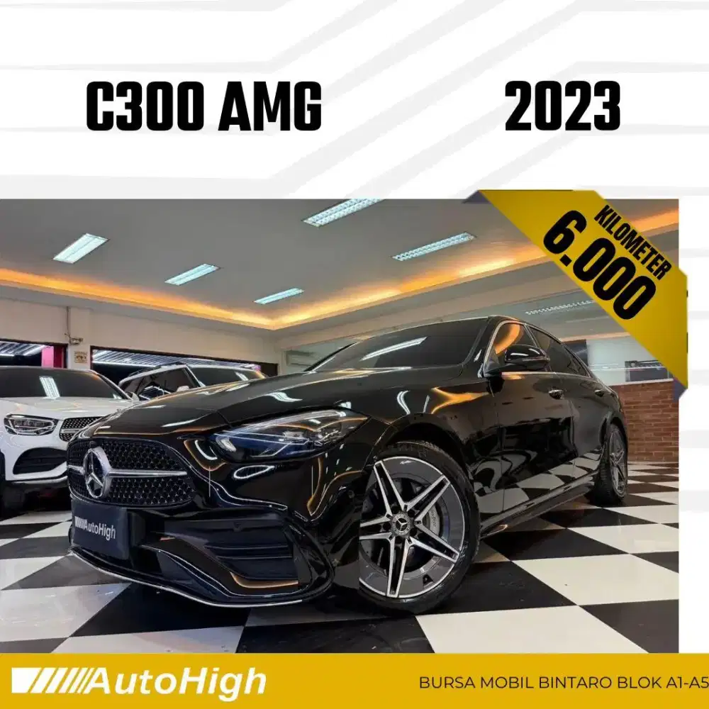 DP10% [Km6.000] C300 AMG 2023 Black Reg 2024 #AUTOHIGH