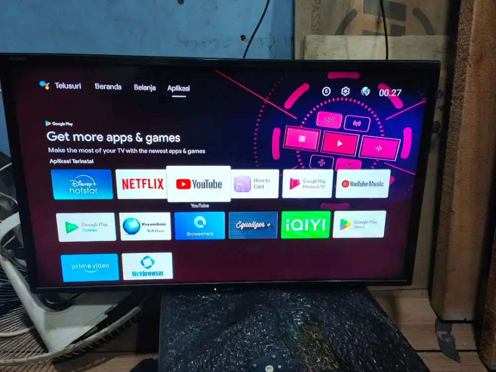 Tv Sharp 24 inch plus dongle android