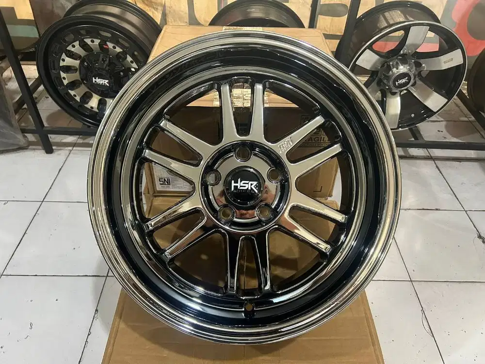 Velg R17 Samlong Black Chrome Hsr Boroko Bly 01 Ring 17  Innova