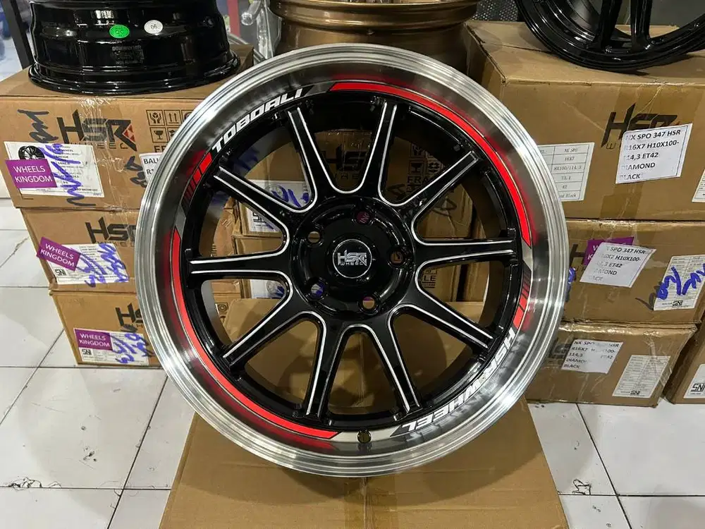Velg Mobil Racing HSR Toboali Ring 17 Pcd 5x114 Velg Samlong