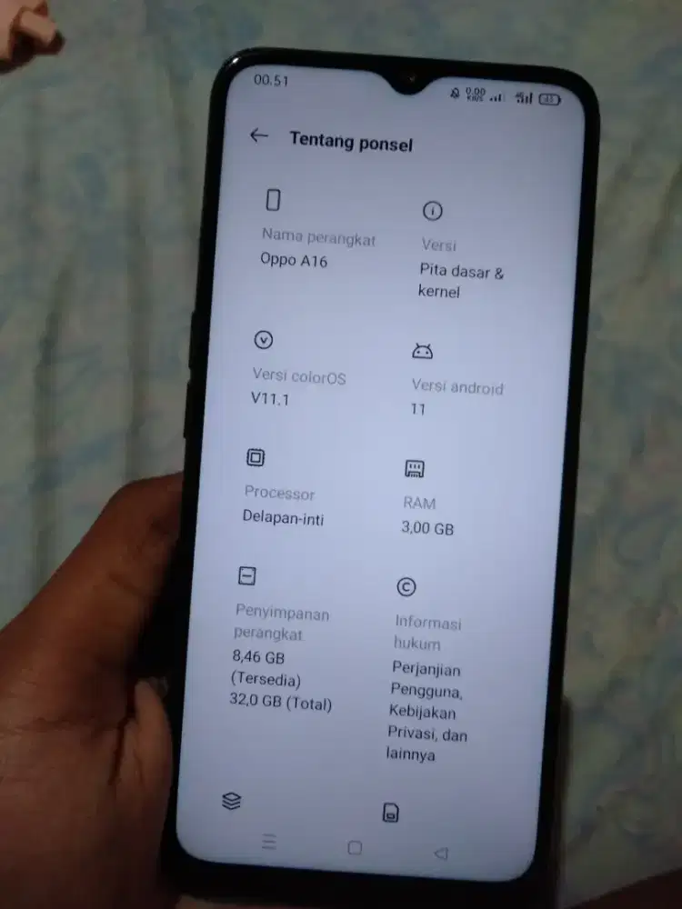 Oppo a16 3/32 original