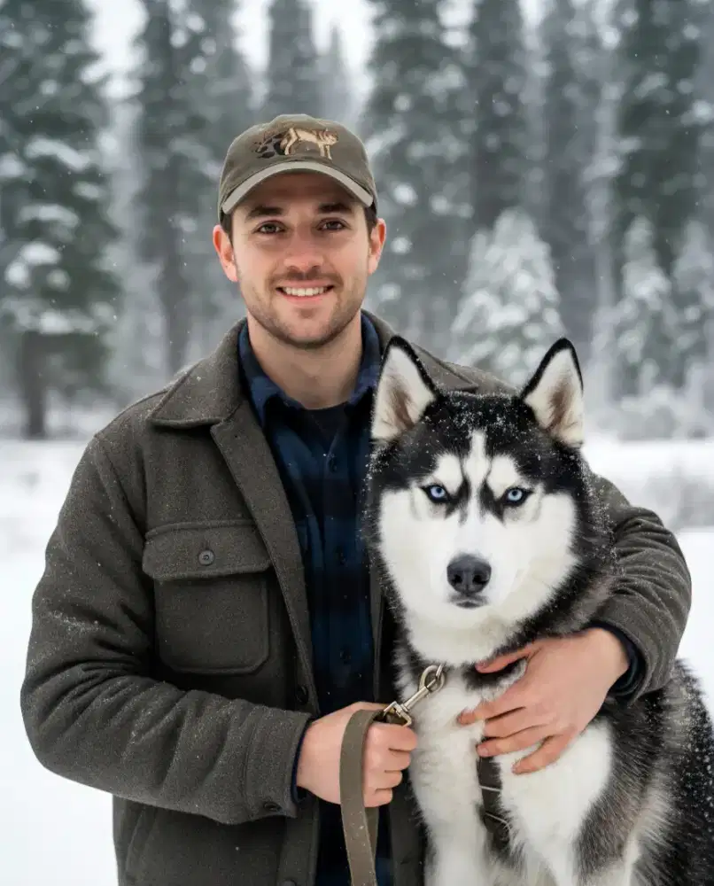 Topi Logo Serigala Alaska Original Second Warna Coklat Kehijauan