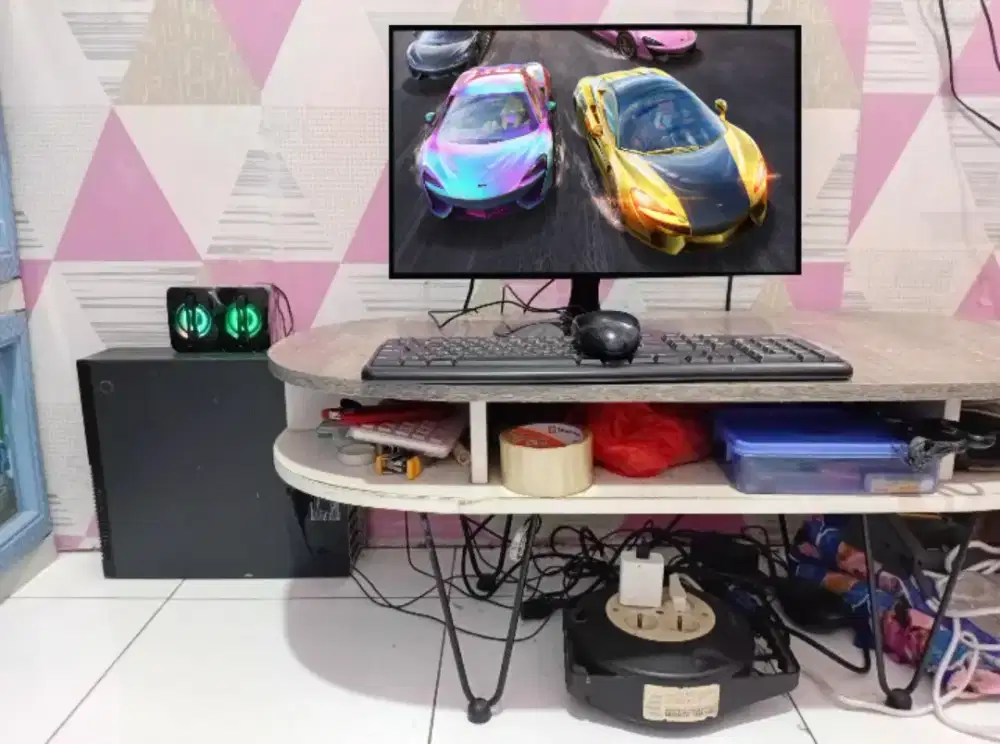 PC GAMING DESIGN + LCD + RAM 8 GB + VGA 1 GB + HD 500 GB + GAMES APP