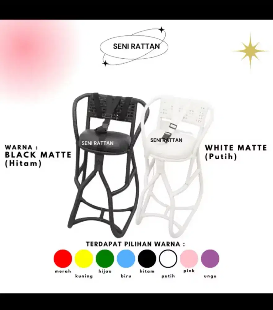 KURSI BONCENG ROTAN PREMIUM 45K