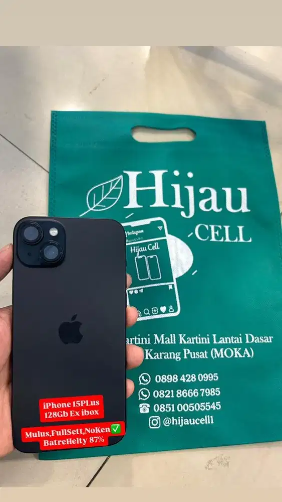 iPhone 15Plus internal 128Gb Ex ibox