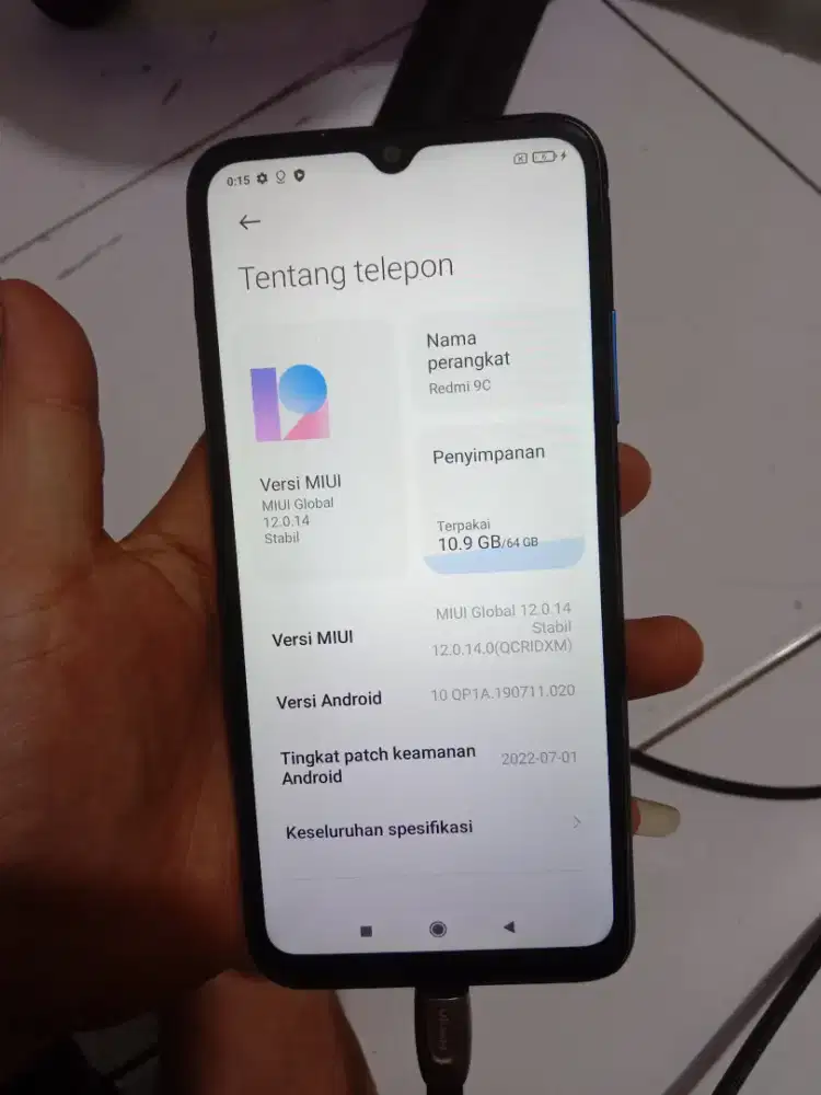 Redmi 9C 4/64Gb Mulusssss no minus Hp Chasan. 750 Nego bensin