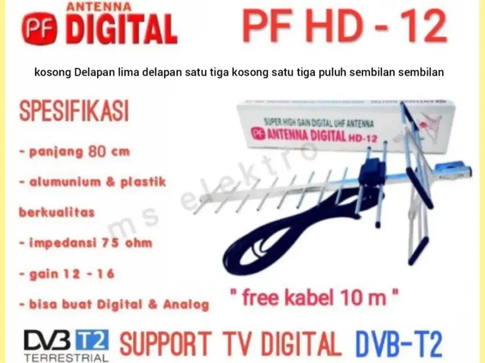 Bidang Ahli Pasang Signal Antena TV Siaran Digital