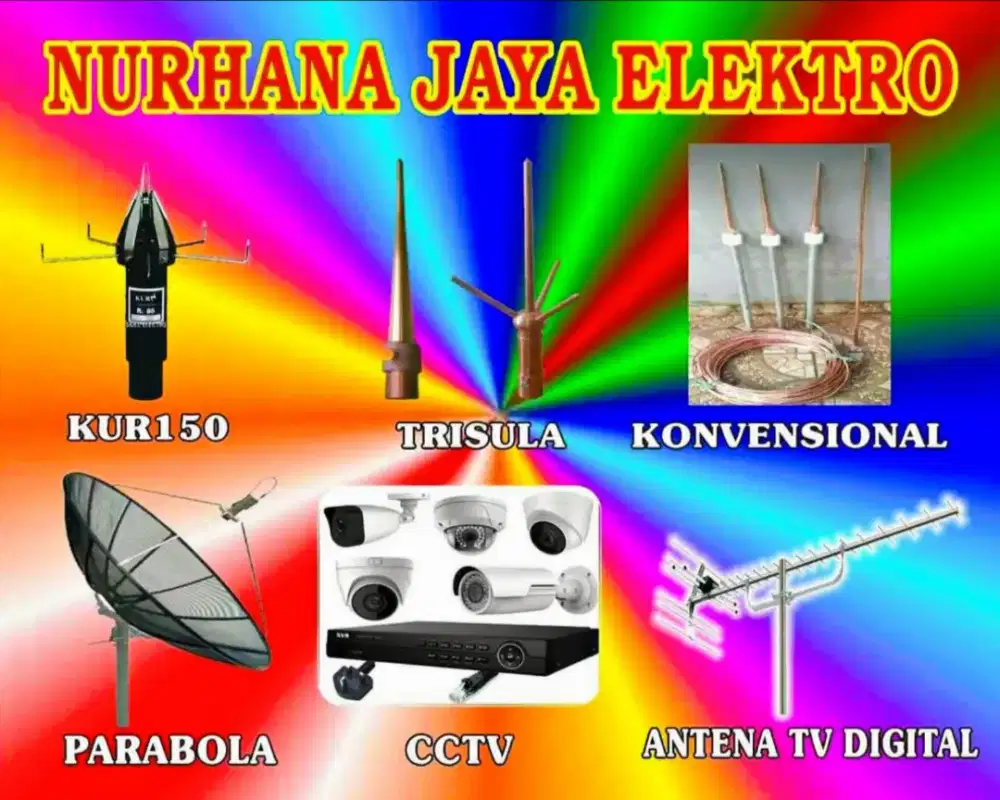 Pemasangan Signal Antena TV & Penangkal Petir