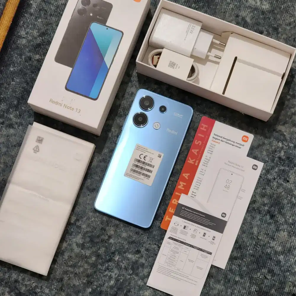 Redmi Note 13 4G 8/256GB Warna Blue EX Garansi Resmi