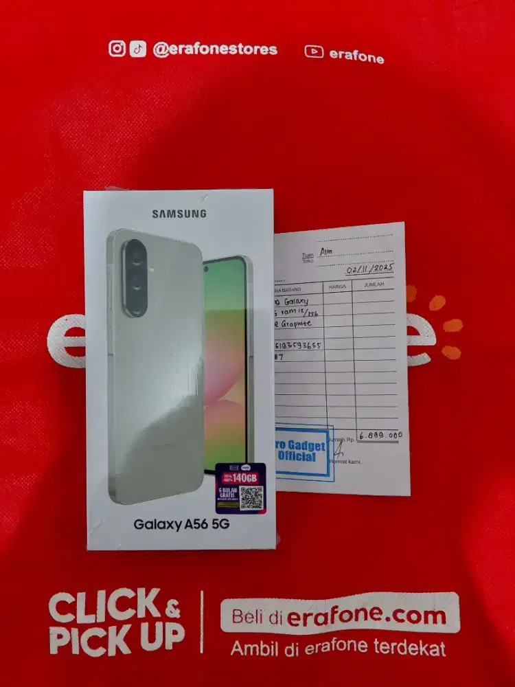 SAMSUNG A56 5G 12/256 NEW SEGEL RESMI