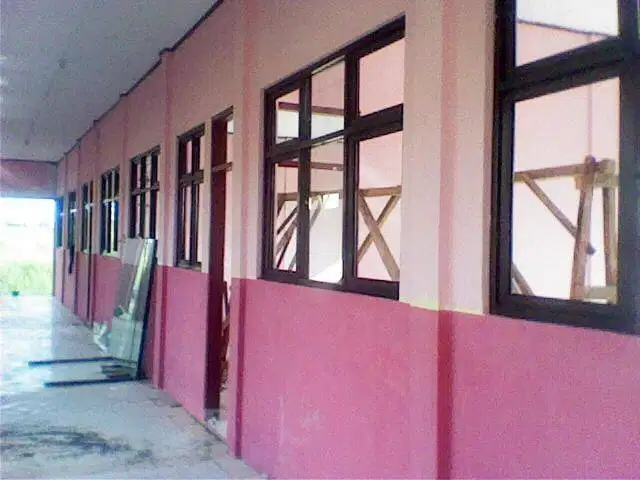 Sekat Partisi Ruangan Kantor Pakai Kusen Alumunium Aluminium + Gypsum