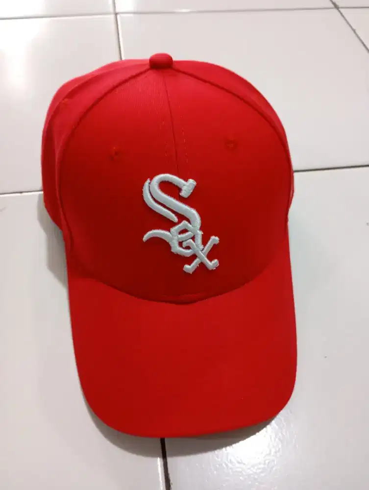 Topi sox merah uv abu