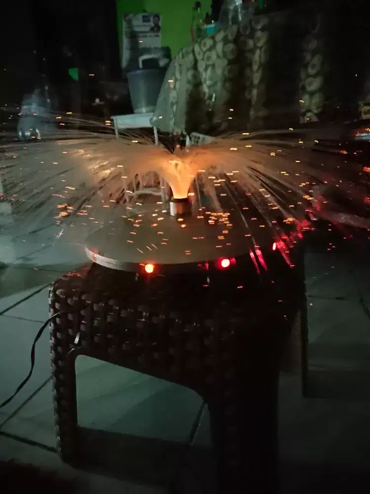 Vintage fiber optic lamp