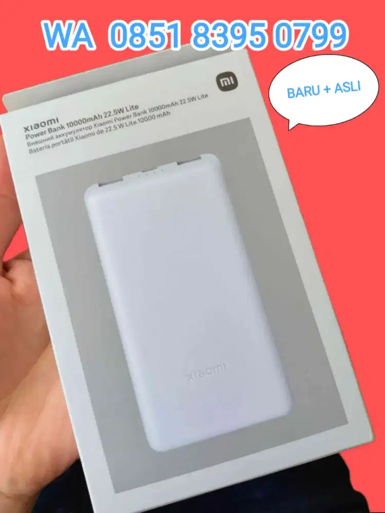 Powerbank Xiaomi kapasitas 10.000 mAh = ASLI Original. Joss ! Stylish