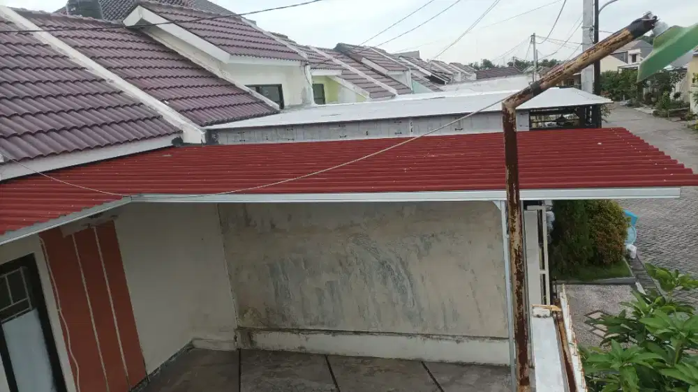Canopy besi kanopi Menganti Gresik spandek upvc alderon renovasi