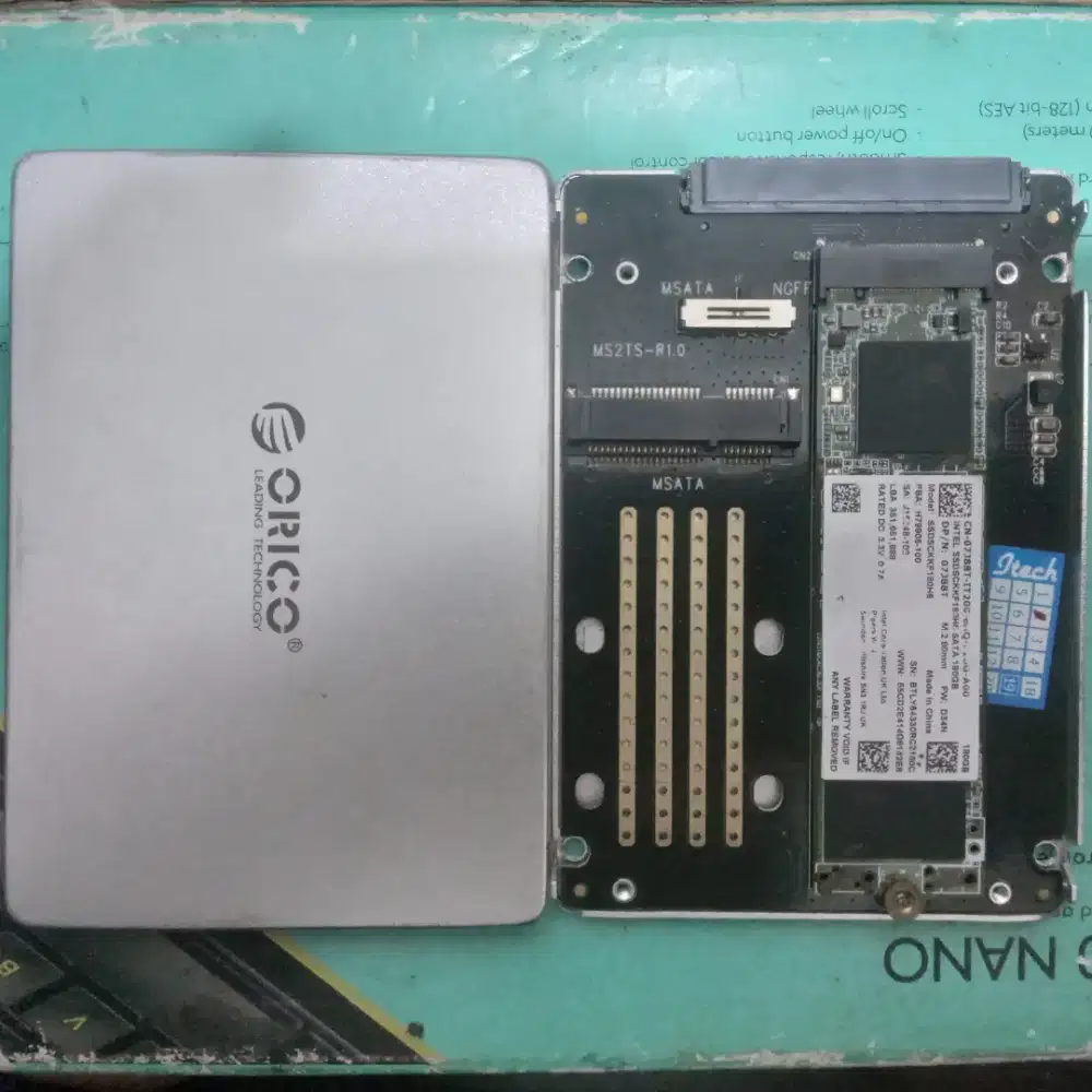 Dijual SSD intel 180Gb m.2 SATA