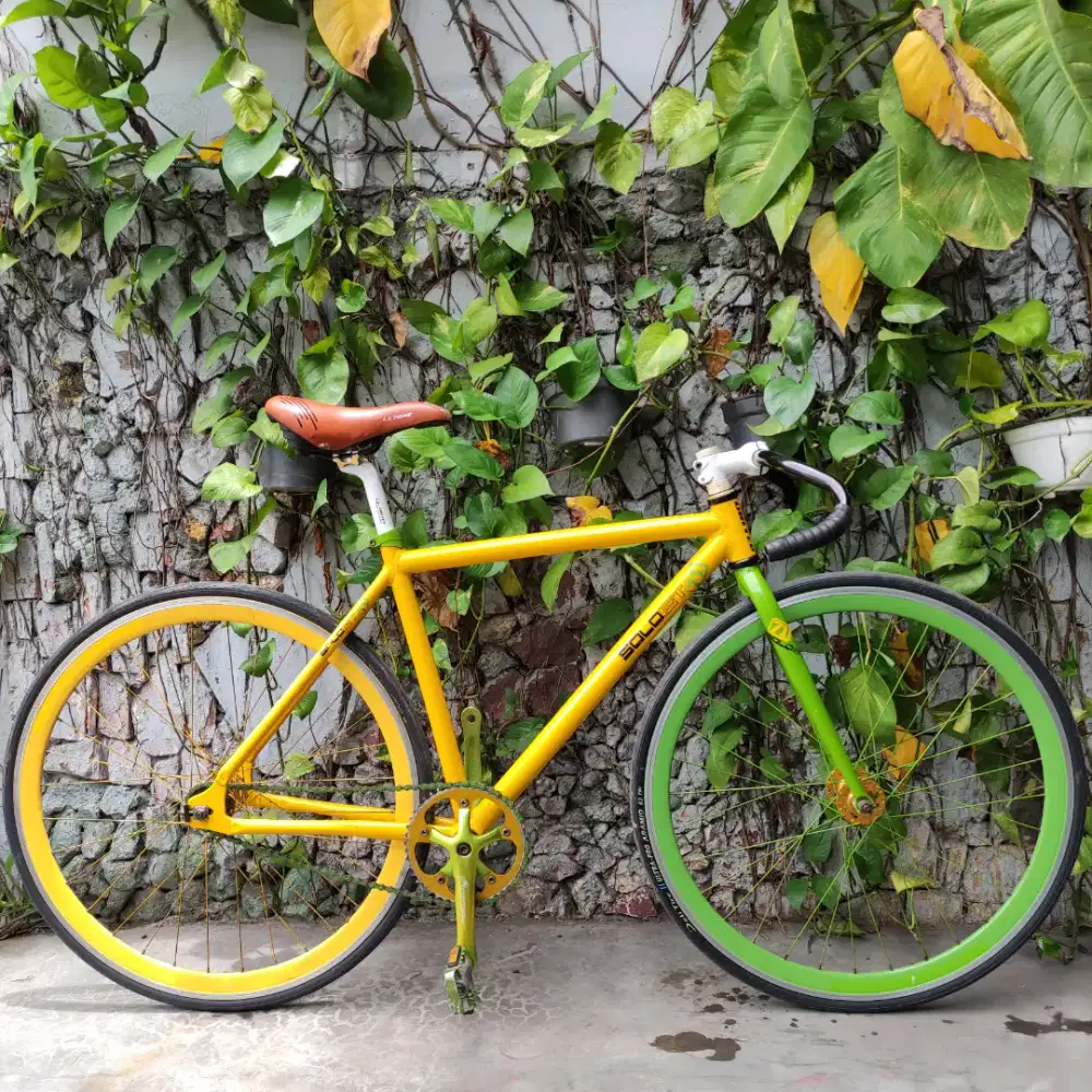 Sepeda fixie soloist 71 full alloy warna favorit siap gas