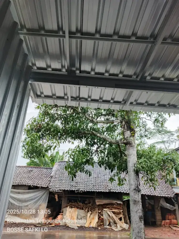 KANOPI ATAP TERAS BAJA RINGAN TERPASANG