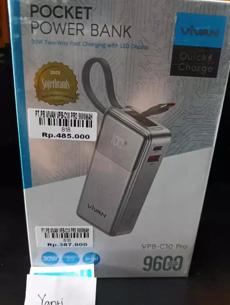 PB VIVAN VPB-C10 PRO 9600MAH | ATLANTIS DAHSYAT