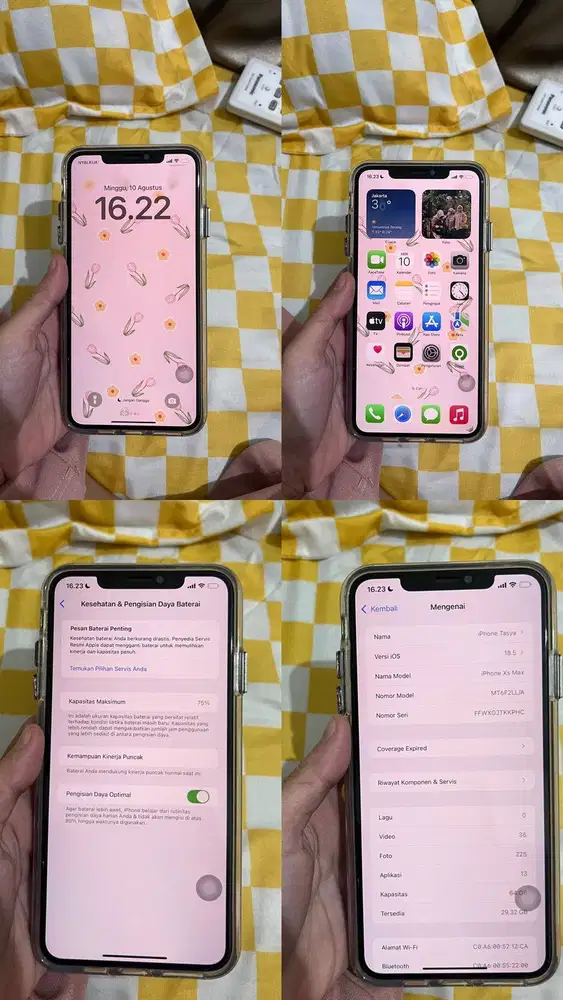 Dijual Hp iPhone XR masih mulus nominus udah ada box nya