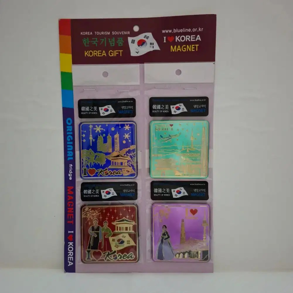 Collector Item: Souvenir Magnet/ Tempelan Kulkas dari Korea (4 pcs)