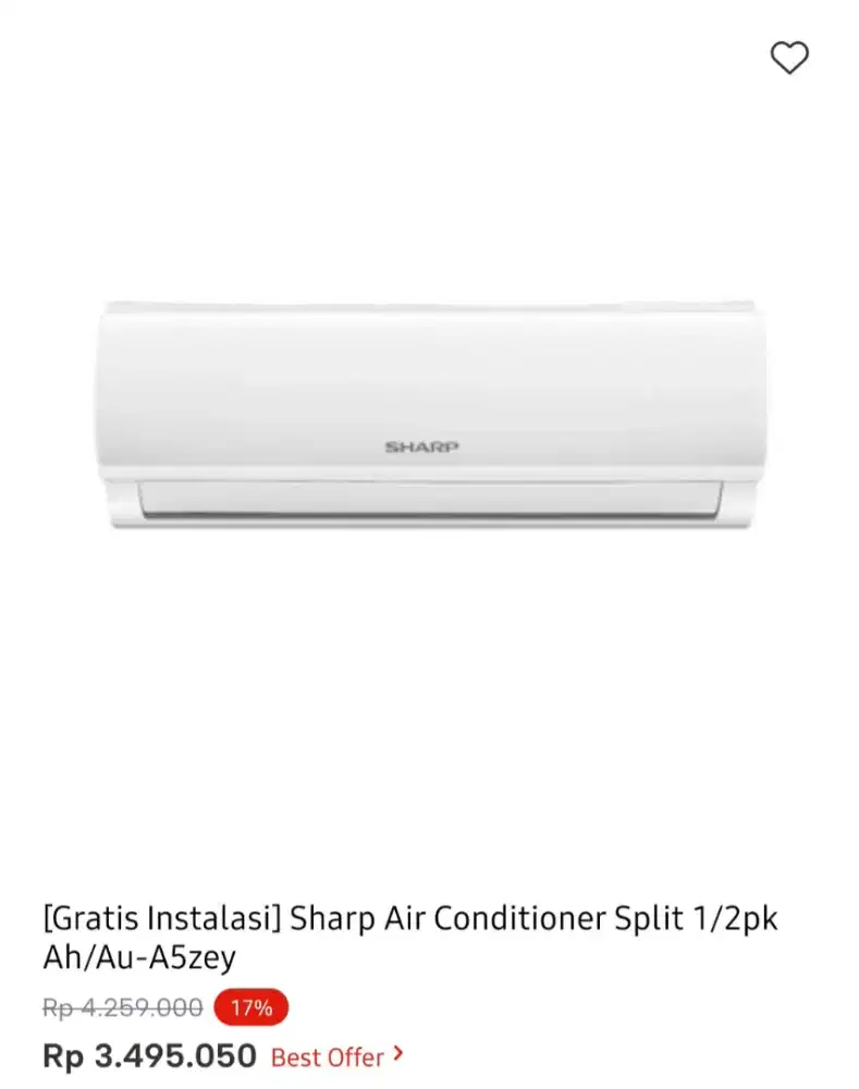 AC SHARP STANDAR 0.5PK