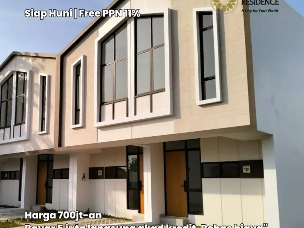 Rumah Modern Minimalis Free PPN+Free DP
