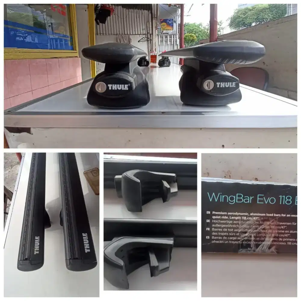 Thule crosbar wingbar Evo+ footpack 755