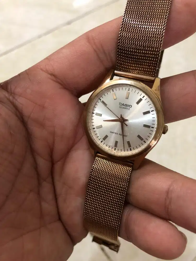 Jam wanita quartz casio siap pakai normal