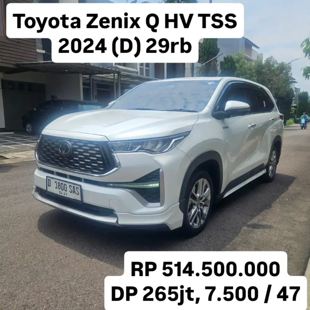 Antik KM 29rb.. Toyota Zenix Q HV TSS CVT 2024 (D)