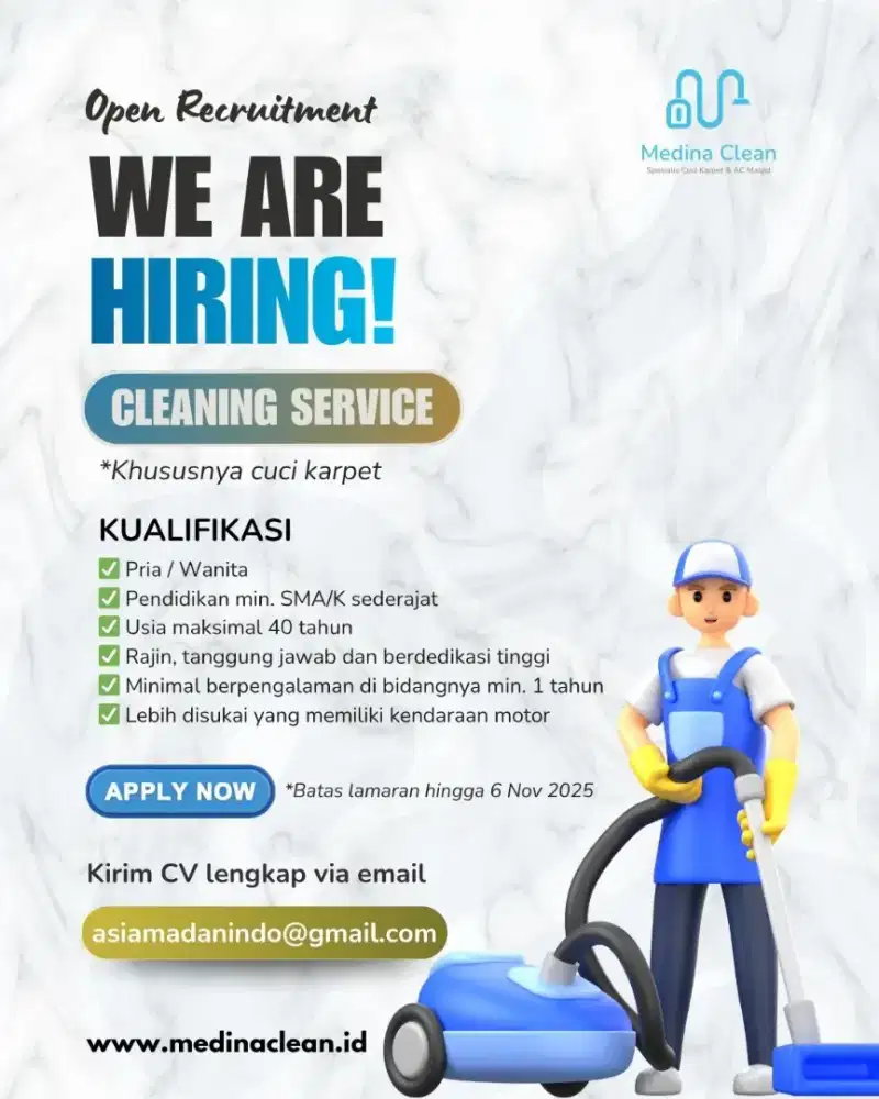 Butuh cleaning service khusus cuci karpet
