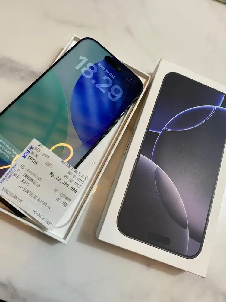 Dijual iphone 16 pro max black titanium ex ibox 256gb