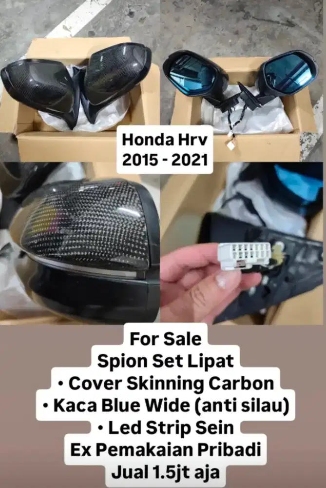 Spion Set 2nd Retract Honda Hrv 2015 - 2021 Jual 1 Set