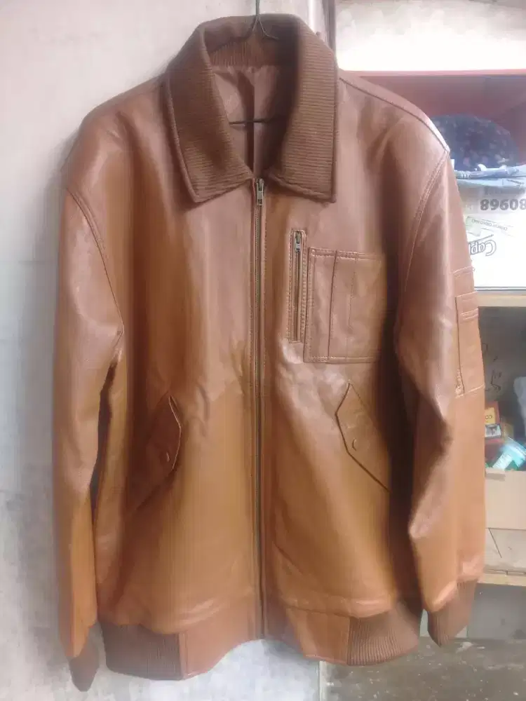 Jaket Kulit Asli Model Bomber